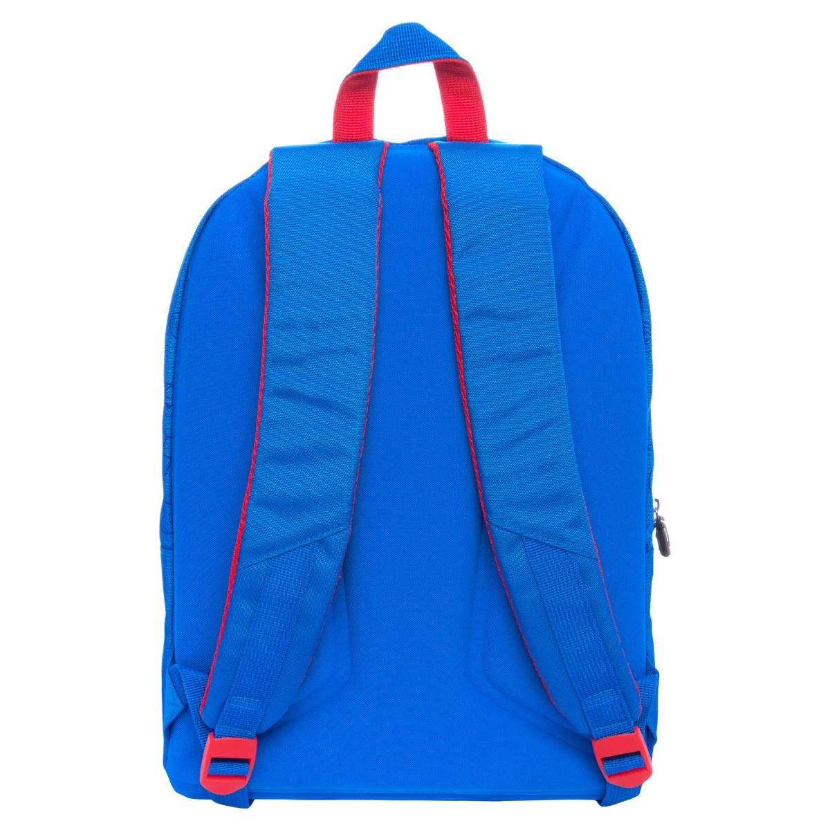 School pack super mario blu - zaino organizzato + astuccio 3 zip completo di colori e accessori