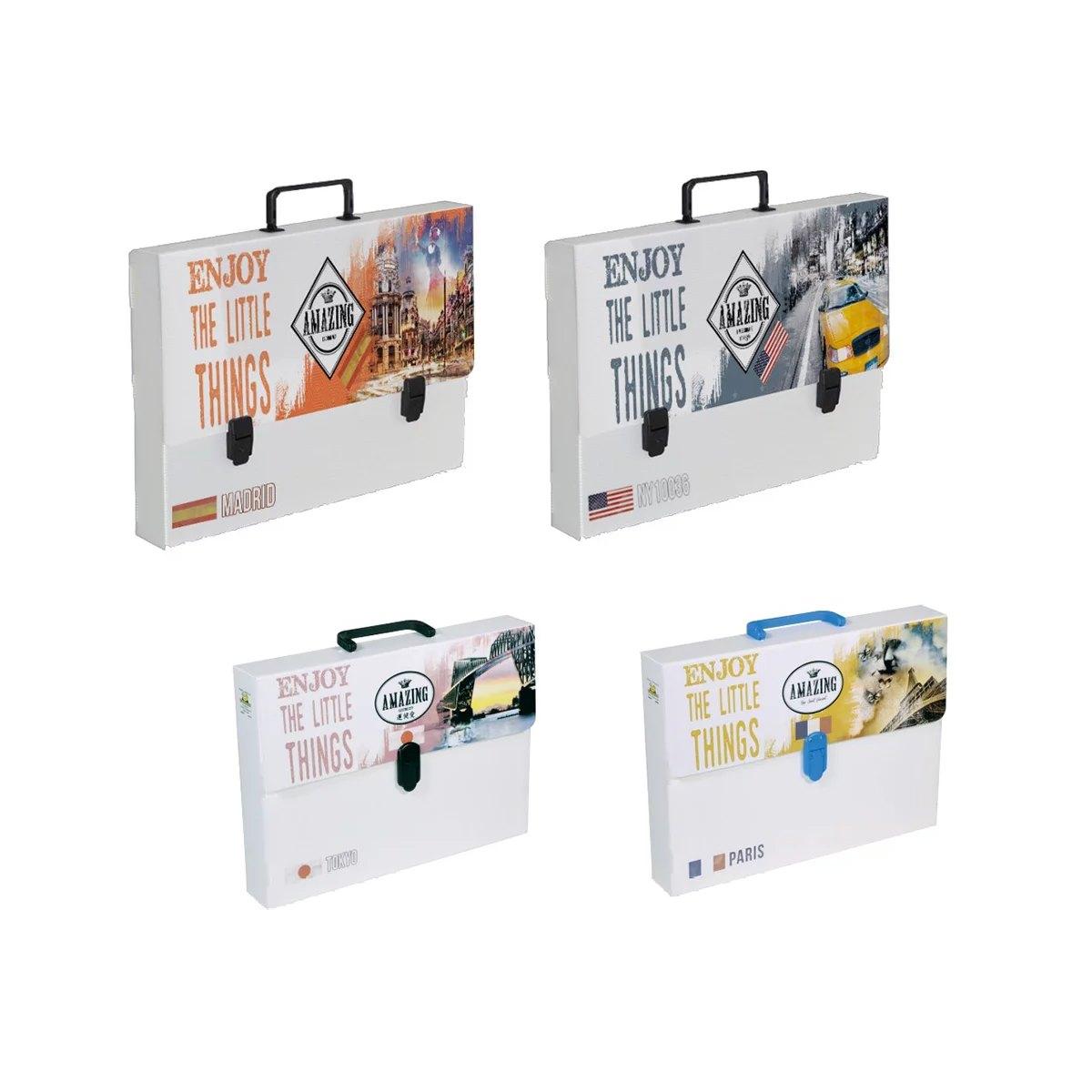 Valigetta polionda bianca con stampa - amazing - formato 38 x 53 x 5 cm