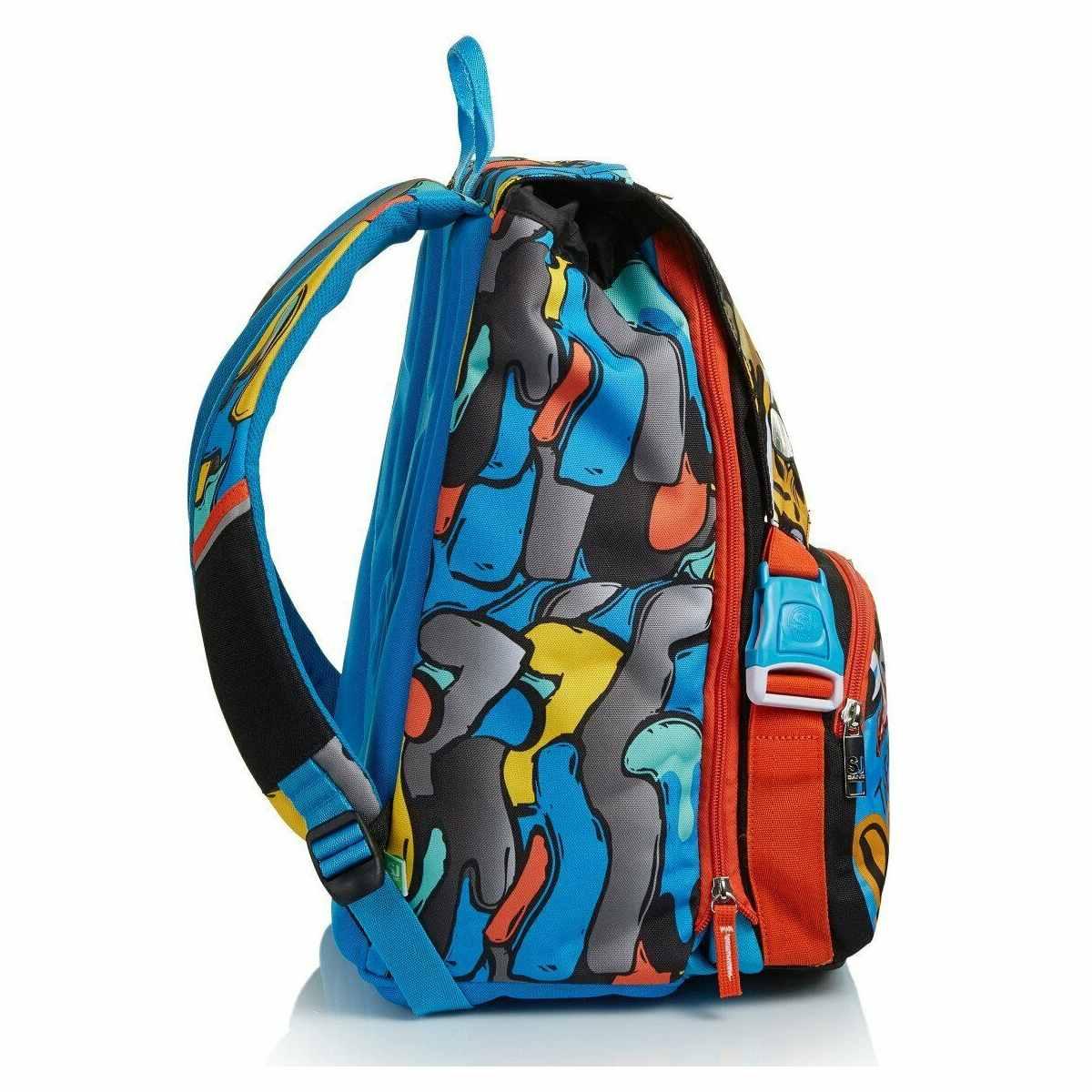 Schoolpack zaino estensibile + 3 zip sj gang animali boy - tigre