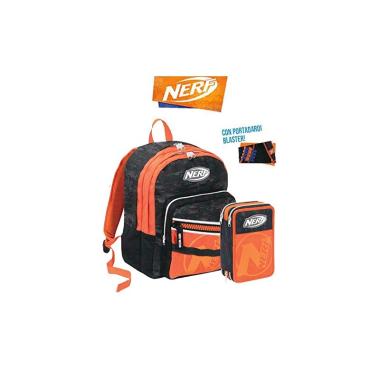 Schoolpack nerf nation - zaino estensibile + 3 zip