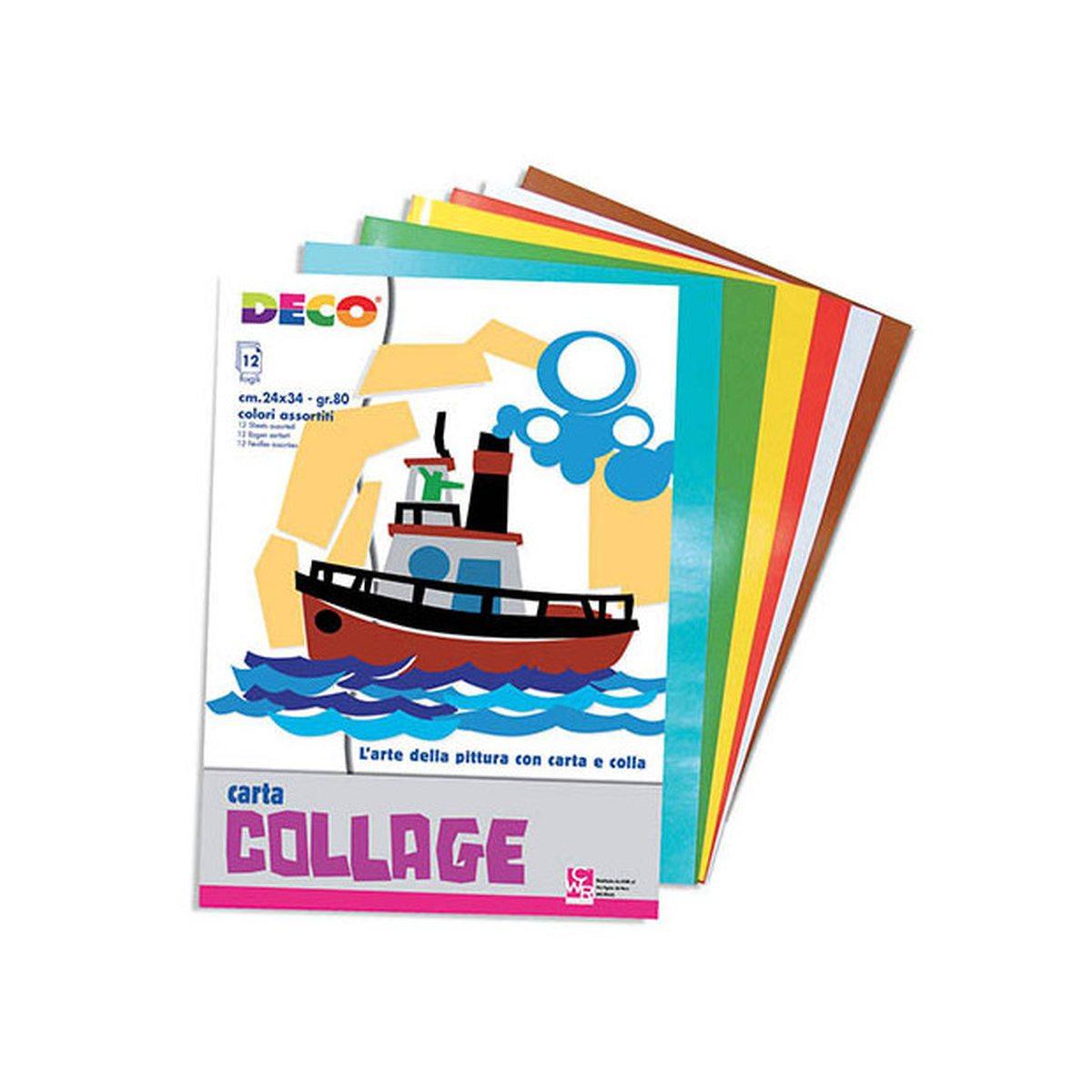 Deco carta rasata lucida - album - 24 x 34 cm - 12 fg - 80 gr