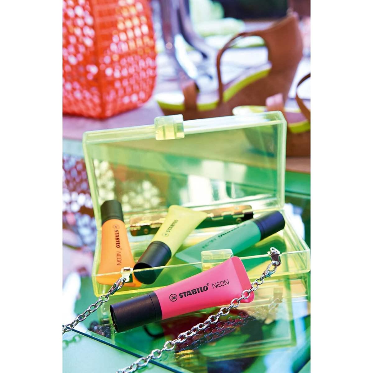 Stabilo neon - retina da 4 evidenziatori