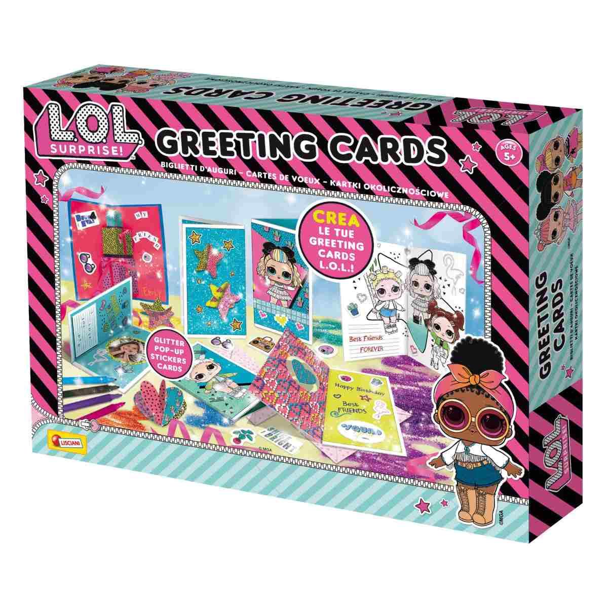 Lisciani giochi - gioco per bambini lol surprise greeting cards