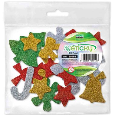 Lebez - stickers natalizi - 20 pz