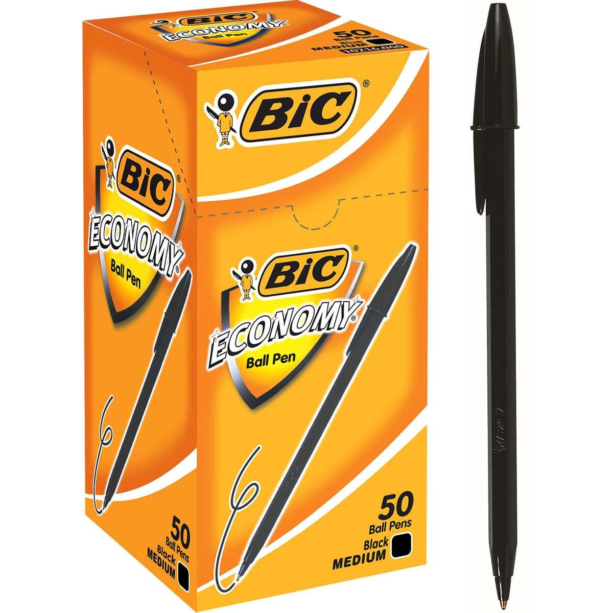 Bic economy - penna a sfera con cappuccio - punta 1.0 mm - tratto 0,40 mm -