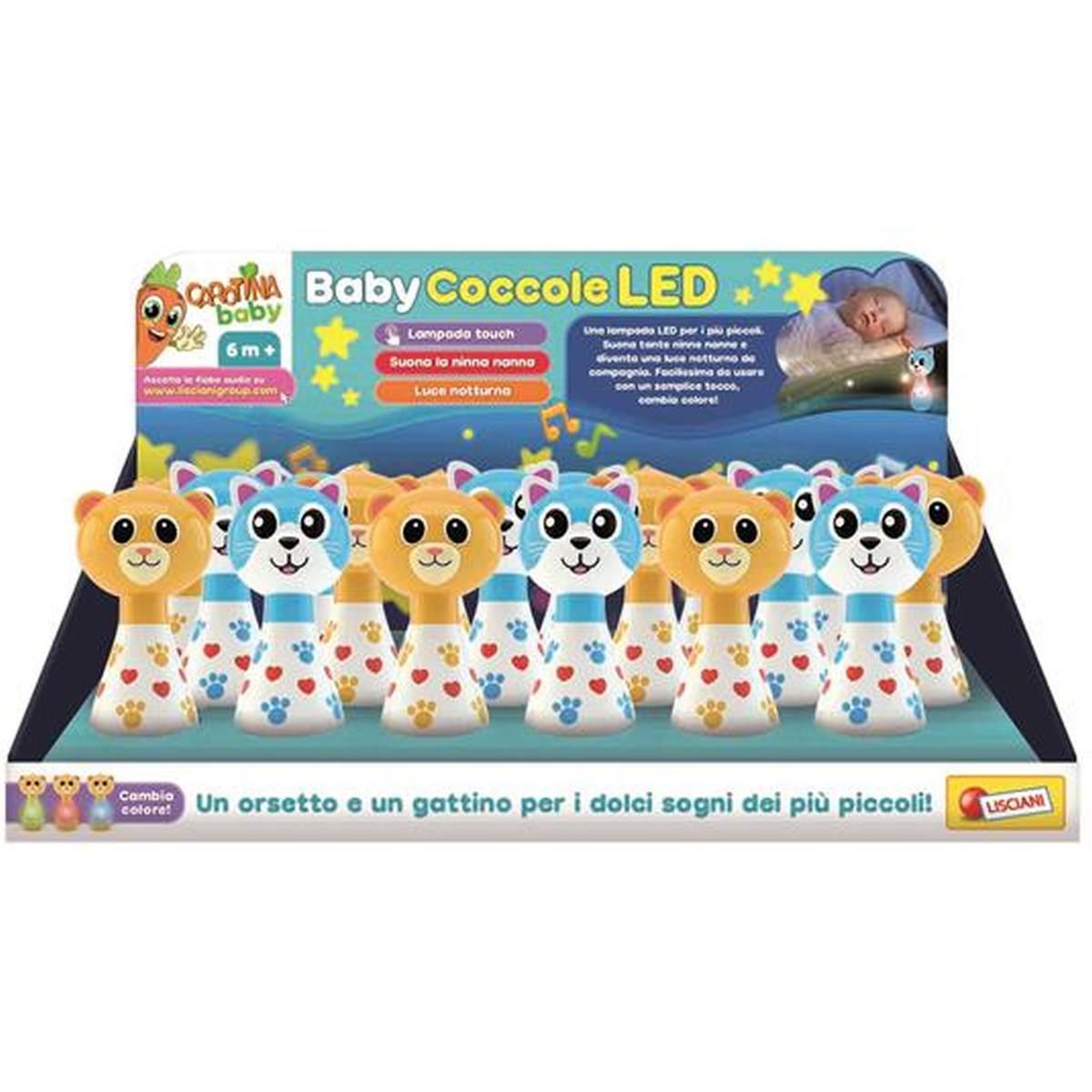 Liscianigiochi - carotina baby coccole led buonanotte assortite