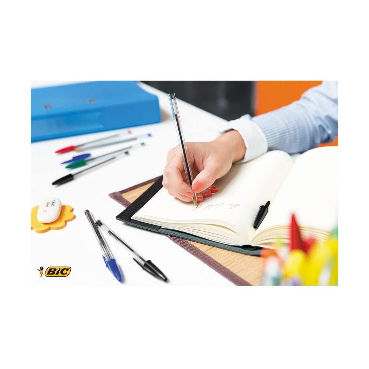 Bic cristal original - penna a sfera - punta 1,0mm - blister 4 pz